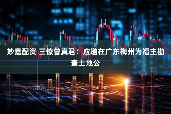 妙嘉配资 三僚曾真君：应邀在广东梅州为福主勘查土地公